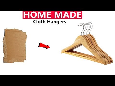 How to make clothes hanger with cardboard | clothes hanger making at home with cardboard |