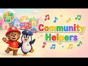 Community Helpers Song 🚒👩‍⚕️ | Jobs & Helpers for Kids | Fun Educational Singalong