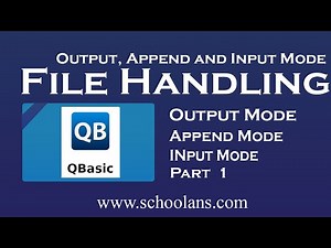 File Handling in Qbasic | Learn Easily || Class 10
