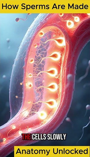 How Sperm Are Made | Spermatogenesis Explained Step-by-Step #anatomy #science #educationalvideo
