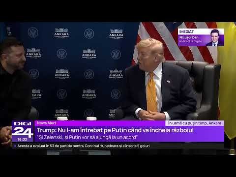 🟣 Digi24 News at 4 PM | Ankara Summit, Day 2 - Statements from Trump and Zelenskyy