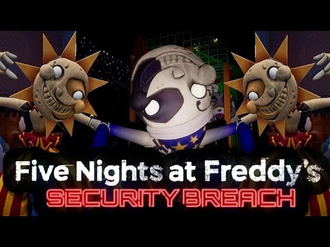 All Sundrop Moondrop Animation And Encounters Five Nights at Freddy's: Security Breach