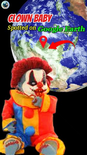Clown baby 🤡 spotted on google earth and maps 🌎 #clown #shorts #googleearth #googlemaps