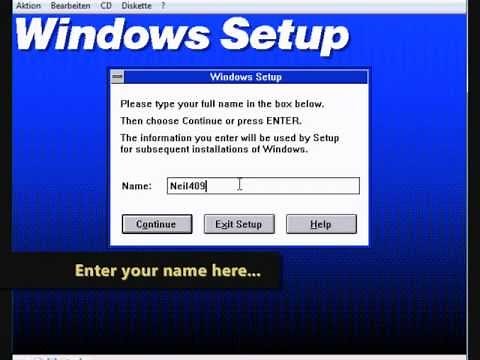 How to install Windows 3.1 on a Virtual PC