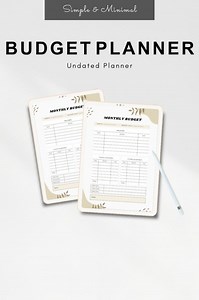 Ultimate Monthly Budget Planner PDF Printable Budget Template Easy Finance Tracker & Organizer Digital Download - Etsy