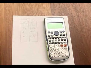 Linear regression on fx-570ES PLUS