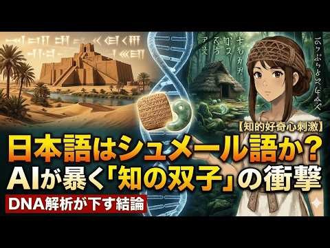 日本人のルーツはシュメールなのか？AIが暴く、シュメール語と日本語の奇妙な一致と最新DNA解析が下す古代史の真実。楔形文字と日本語に隠された“知の法則”とは【ゆっくり解説】