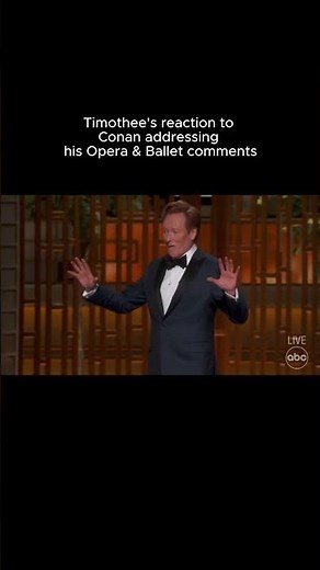 Timothee Chalamet gets roasted by Conan O'Brien at the Oscars