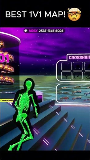 Best 1v1 MAP!!🤯 #fortnite #fortnitemap #foryou