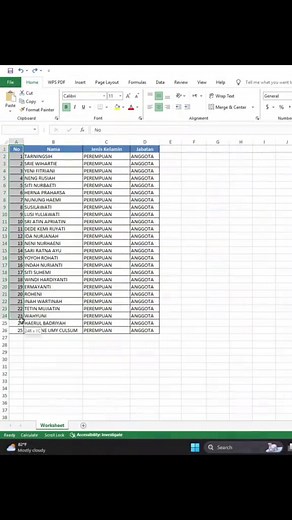cara mengatur tinggi tabel di ms.excel #tutorial #tabel #excel