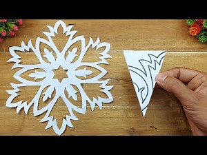 How to Make Paper Snowflake Easy For Christmas 🎄 Paper Cutting Design ❄️ Easy Paper Crafts