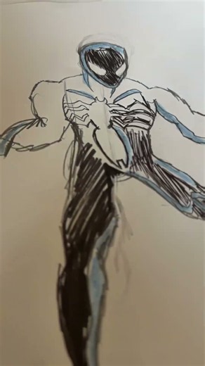 Drawing Symbiote Spider -Man #sketching #art #drawing #spectacularspiderman #venom