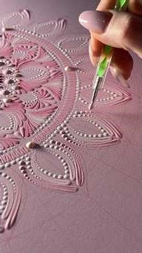 Step by step mandala drawing with wooden stencils | Easy dot painting tutorial