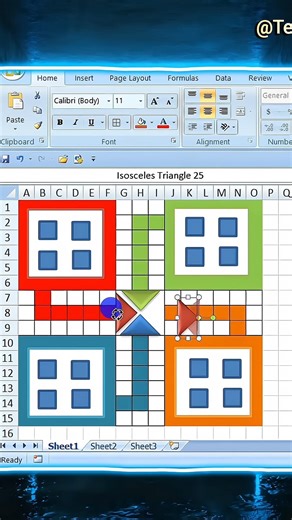 🔥 “MS Excel Mein Ludo Game Banana Aasan Tarika 😱 | Step-by-Step Guide #excel #ludo #shorts”