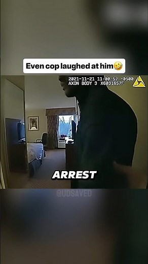 Even the cop couldn’t stop laughing after this 😂 #shorts