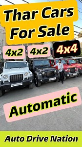 6.4K views · 159 reactions | 4x2 Thar Cars Available For Sale at Auto Drive Nation in Delhi Contact Details in Video #thar #4x4 #mahindra #carsforsale #carlovers #suv #suvlife #suvlovers #tharlover | carsardar | Facebook