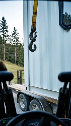 Shipping Container Cabin ASMR (Ultra-Real Build + Cozy Fire Pit, No Talking)