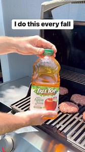 Apple cider burgers 🍔 #burger #grilling #fall #apples | Liz & Jeff