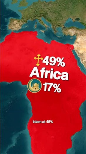 Which Continent is Most Christian? #shorts #religion #geography