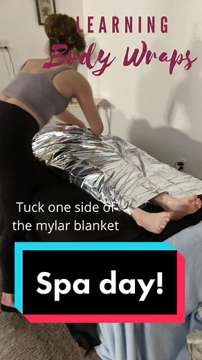 Our students learned how to apply body mud wraps this week! Come learn with us. #tutorial #massage #foryou #littlemermaid #spa #learn #massageschool