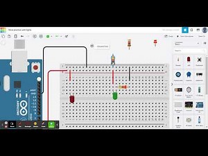 Circuit design Copy of Module 1 Part 3: Using the Power/Ground Bars | Tinkercad