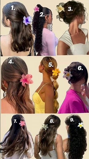 ~Idée coiffure avec Pince Fleur 🌸 🌸 ~
