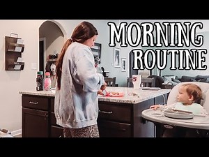 REAL TIME MORNING ROUTINE WITH A BABY | Casey Holmes Vlogs