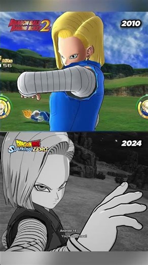 Android 18 Ultimate Attack Comparison - RB2 Vs Sparking! ZERO
