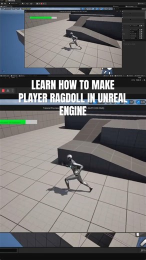 HOW TO MAKE A PLAYER RAGDOLL IN UNREAL ENGINE 5!! #unrealdev #unrealmarketplace #unrealengine #ue5