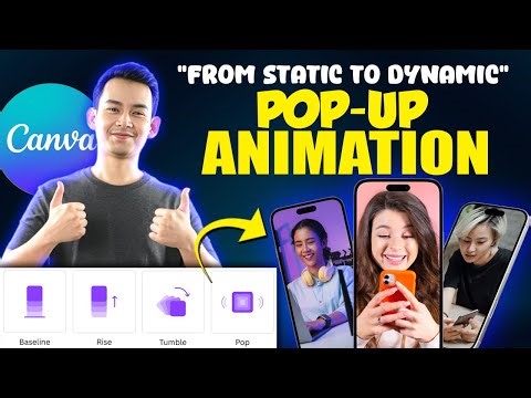 Create DYNAMIC Pop-up Animations with Canva Motion Graphics! Step-by-Step Tutorial
