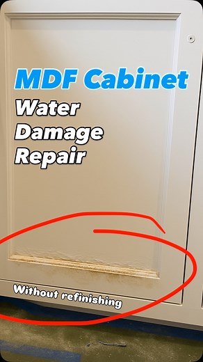 12K views · 172 reactions | The repair MANY of you have been asking for. MDF kitchen cabinet water damage #kitchen #repair #diy #beforeandafter #transformation mer | More Than Just a Cabinet Guy | Facebook
