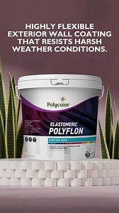 🌦 Struggling with humidity, cracks, or dust on your walls? Polyflon Elastomeric is your go-to exterior coating solution. ✔ High flexibility ✔ Bridges shrinkage cracks ✔ Breathable yet waterproof ✔ Resistant to dirt and mildew ✔ Ideal for humid, dusty regions 📞 Call 249 1299 or visit your nearest Polytol Paints showroom to find out more! #Polyflon #Elastomeric #PolytolPaints #ExteriorProtection #WeatherResistant #Polycolor | Polytol Paints