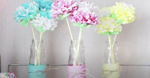 How To Make And Decorate Super Pretty Paper Napkin Flowers
