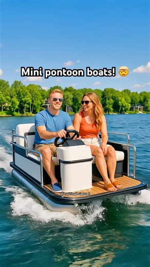 I'm gonna need a mini pontoon boat in my life immediately! 🤣👏👏