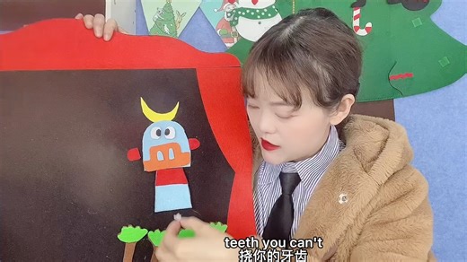 原创立体绘本故事保姆式教学Tickle monster，结果是大家意想不到的哟