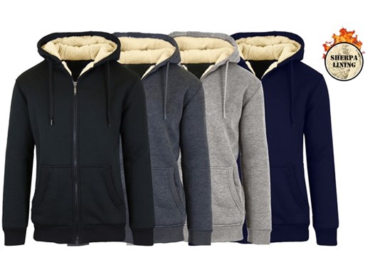 Mens Super Heavyweight Sherpa Hoodie (1 or 2pk)