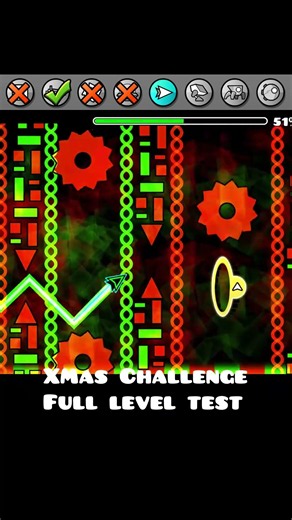 Geometry Dash XMas Challenge #geometrydash #gd #геометридеш #гд #рек #рекомендации #recommendations