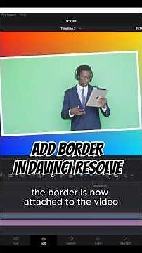How To Add Borders To Your Videos In DaVinci Resolve