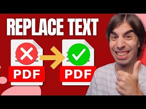 How to REPLACE TEXT in PDF | FIND and REPLACE TEXT for ANY WORD
