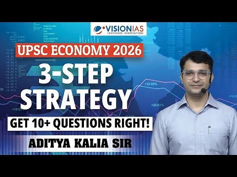 UPSC Prelims 2026 Economy: Stop Losing Marks | 3-Step Strategy | VisionIAS