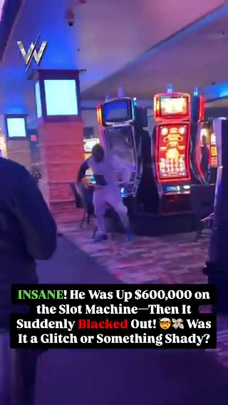 INSANE: This man was up $600,000 this slot machine when the screen suddenly shut off and turned black
