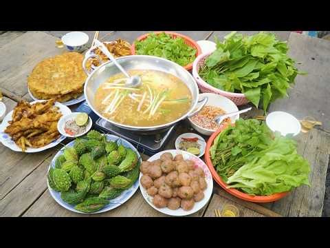 Lai Rai "Lẩu Cá Lau Kiếng Khổ Qua Rừng" ăn kèm Đọt Nhãn Lồng | Nét Quê #664