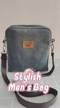 DIY Men's Bag – Step-by-Step Sewing Tutorial (Beginner Friendly!) #diy #tutorial #tips