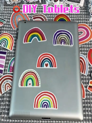 Pastel rainbow bridges & fluffy cloud details—these stickers bring dreamy gentle vibes to every surface 🌈#RainbowBridgeStickers #DreamyAesthetic #PastelVibes