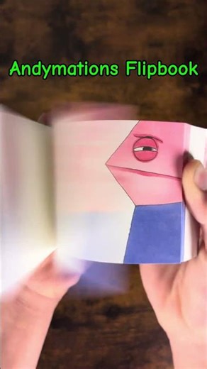 Andymation Pencil Flipbook! 🔥😱 #andymation #satisfying #flipbook #animation #shorts