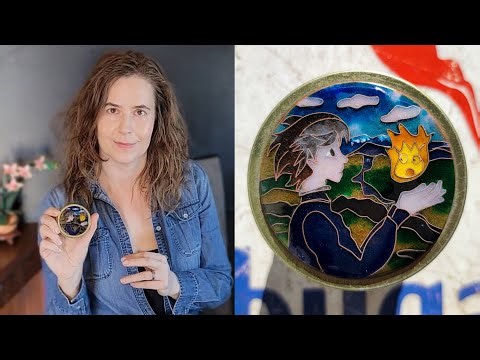 Torch Fire Cloisonne Enamel With Me Using Copper! (Miyazaki, Howl's Moving Castle tutorial)