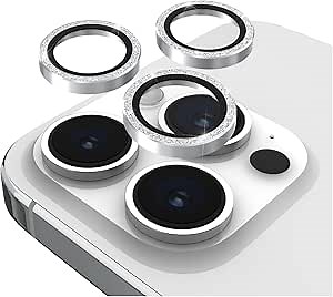 Case-Mate Camera Lens Protector w/Twinkle Rings for iPhone 15 Pro Max/iPhone 15 Pro - Double Tempered Glass - Durable, Anti-Scratch - Ultra HD View w/Night Shoot, Bling, Case Friendly, Easy Install