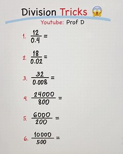 Division Tricks that you need to Know! | Prof D