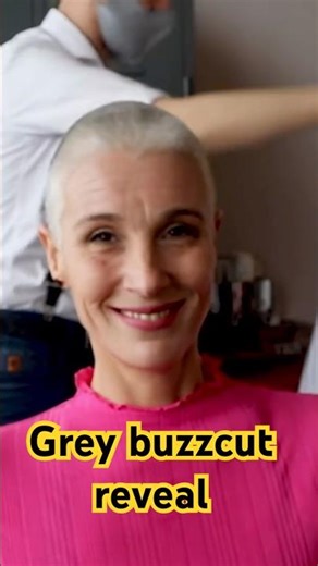 Grey Buzzcut Reveal! #shorts