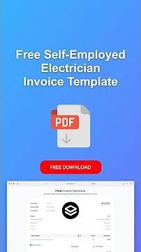 Self-Employed Electrician Invoice Template #invoicegenerator #invoicetemplate